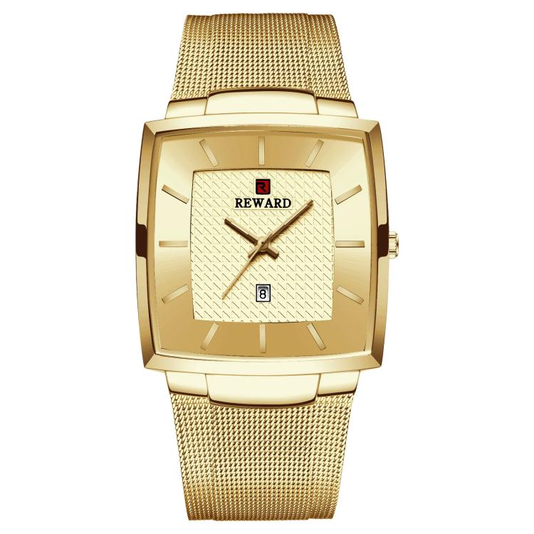 REWARD RD62009M Men Watch Quartz Watch with Calendar Display & Mesh Band