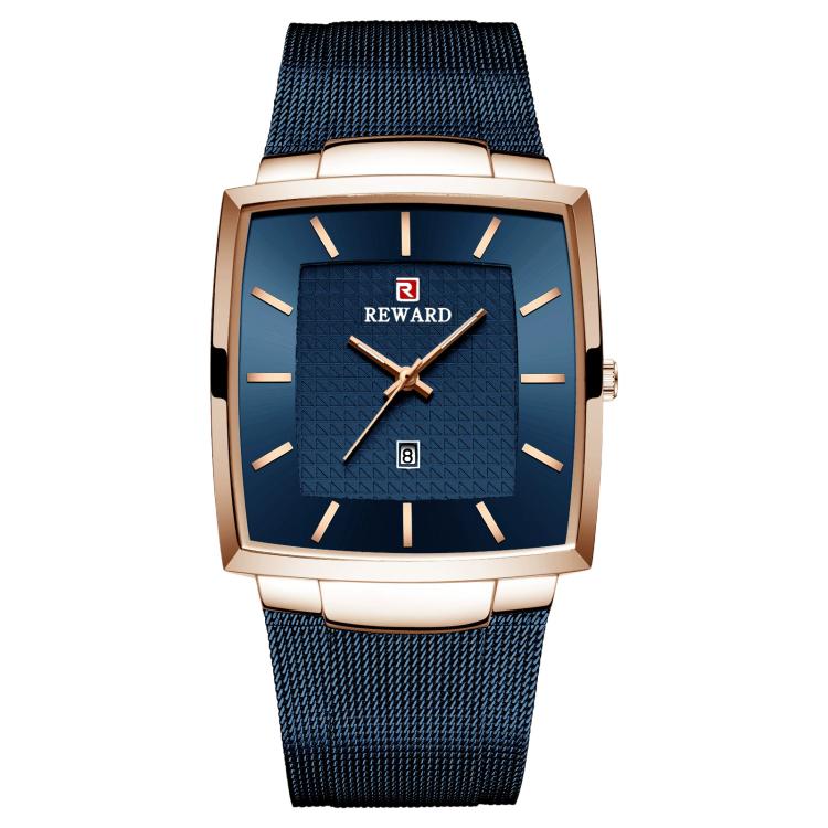 REWARD RD62009M Men Watch Quartz Watch with Calendar Display & Mesh Band
