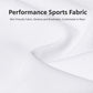 White quick-dry fabric swatch with smooth, breathable knit texture