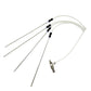 Engine carbon cleaning tube assembly: four metal rods, clear hoses, black inline fittings