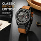CURREN M8301 Men Classic Leather Watch with Analog and Date Display