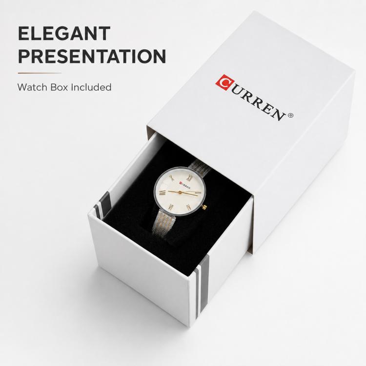 CURREN Original Rectangular Large Watch Gift Box