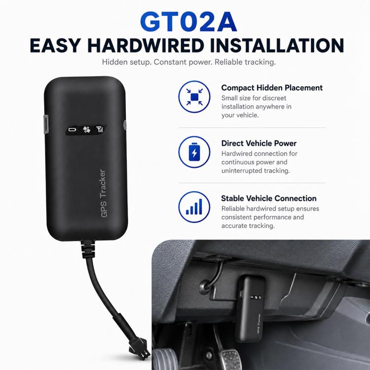 GT02A 2G Version Vehicle GPS Tracker, Smart Car Tracking Device