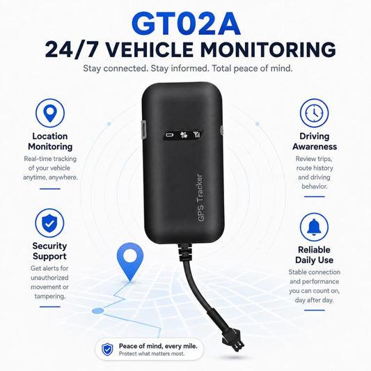 GT02A 2G Version Vehicle GPS Tracker, Smart Car Tracking Device