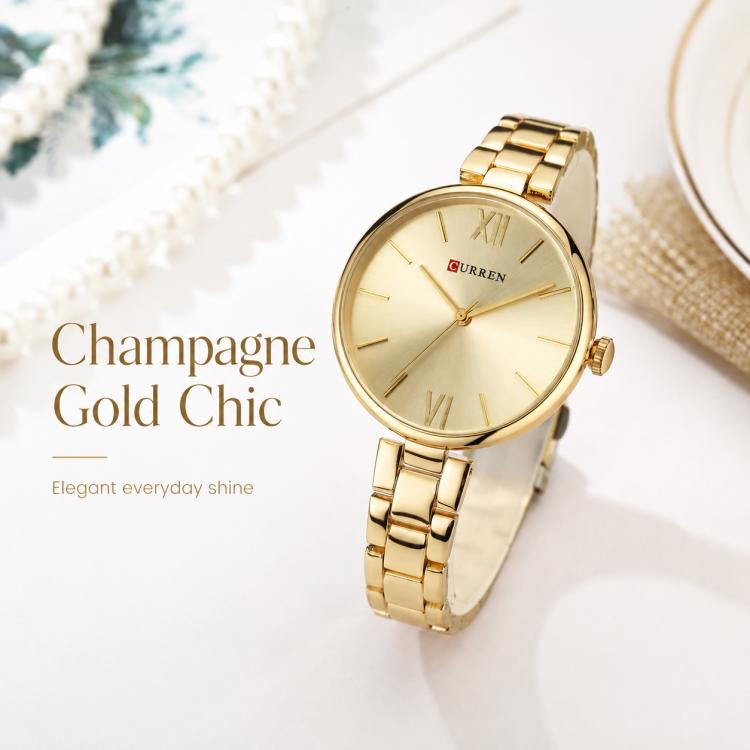 CURREN M9017 Women Stylish Quartz Watch with Alloy Strap
