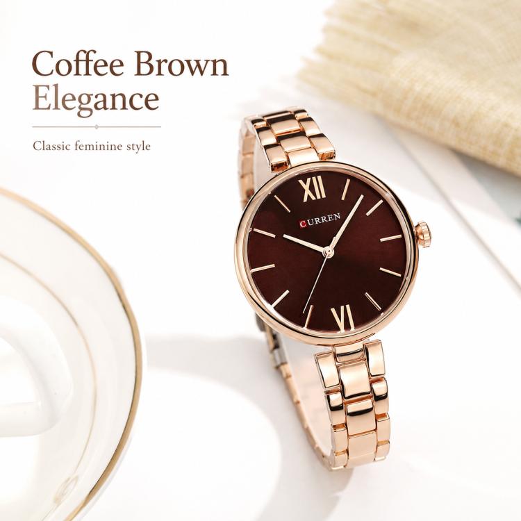 CURREN M9017 Women Stylish Quartz Watch with Alloy Strap