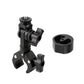 Black pole clamp mount with adjustable arm plus round pipe adapter sleeve
