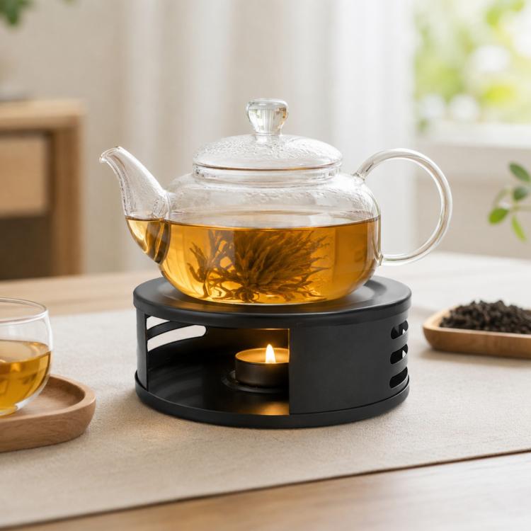 LsCook Stainless Steel Tea Warmer Candle-Heated Base