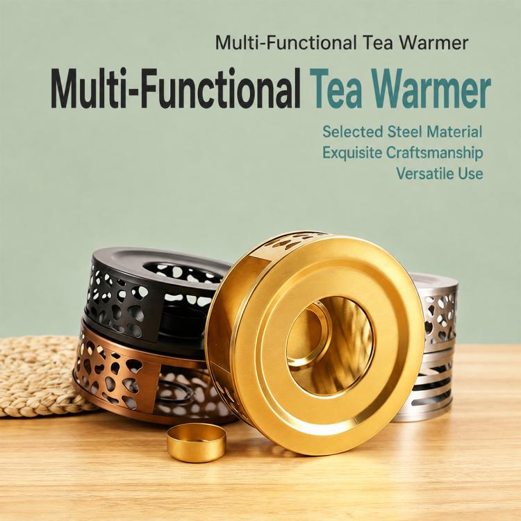 LsCook Stainless Steel Tea Warmer Candle-Heated Base
