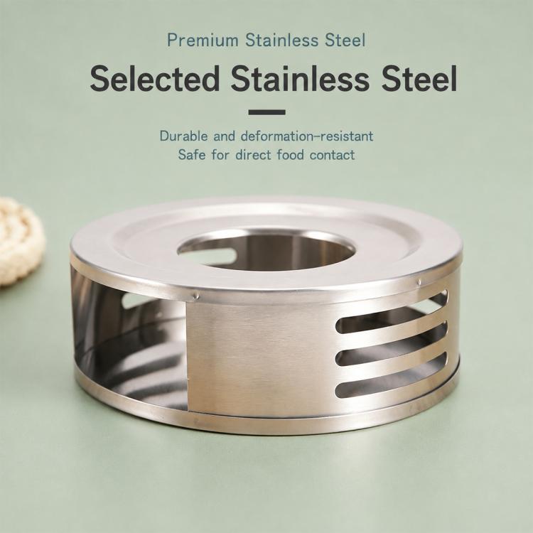 LsCook Stainless Steel Tea Warmer Candle-Heated Base