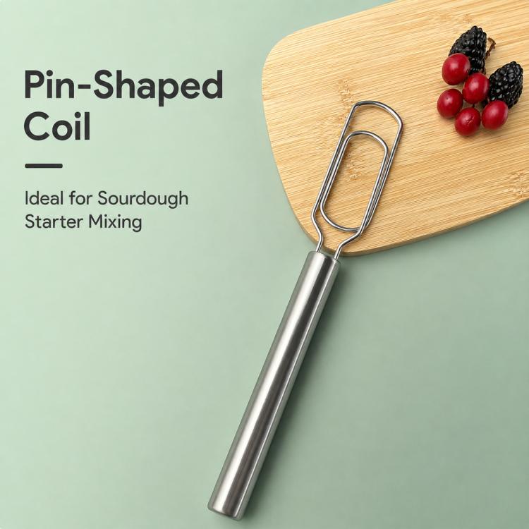 LsCook Stainless Steel Dough Stirring Stick Home Baking Tool