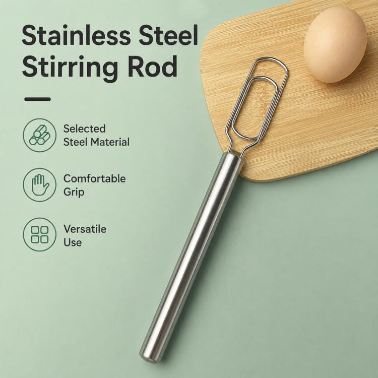 LsCook Stainless Steel Dough Stirring Stick Home Baking Tool