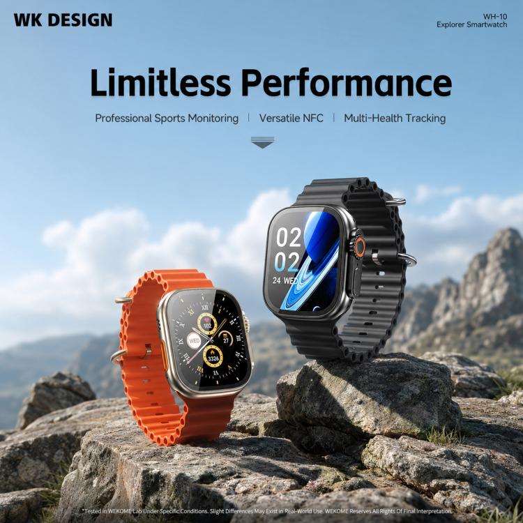WK WH-10 Pathfinder Smart Watch, 2.01 inch, BT Call, Pedometer, Sedentary Reminder