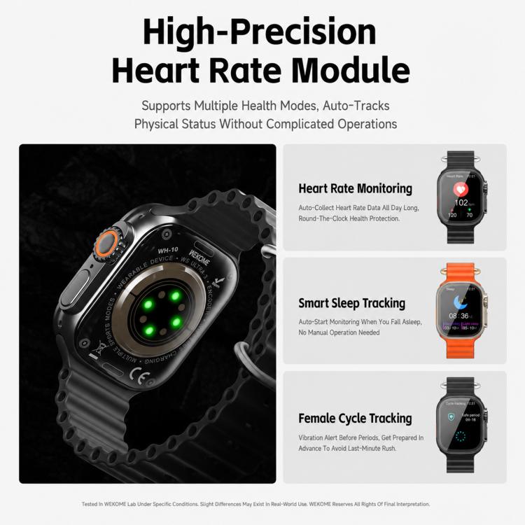 WK WH-10 Pathfinder Smart Watch, 2.01 inch, BT Call, Pedometer, Sedentary Reminder