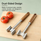 LsCook Kitchen Steak Hammer Double-sided Meat Tenderizing Mallet, Mirror-Finish, Matte-Finish