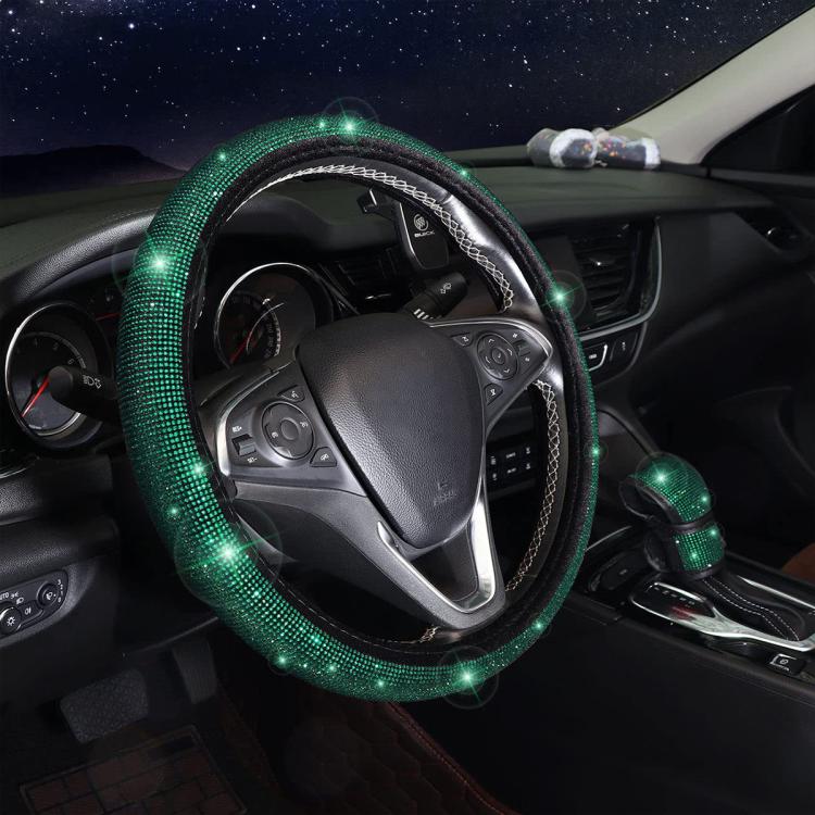 Car Diamond Studded Steering Wheel Cover, Diameter: 38cm