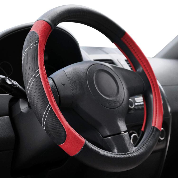 Car Faux Leather Steering Wheel Cover, Diameter: 38cm