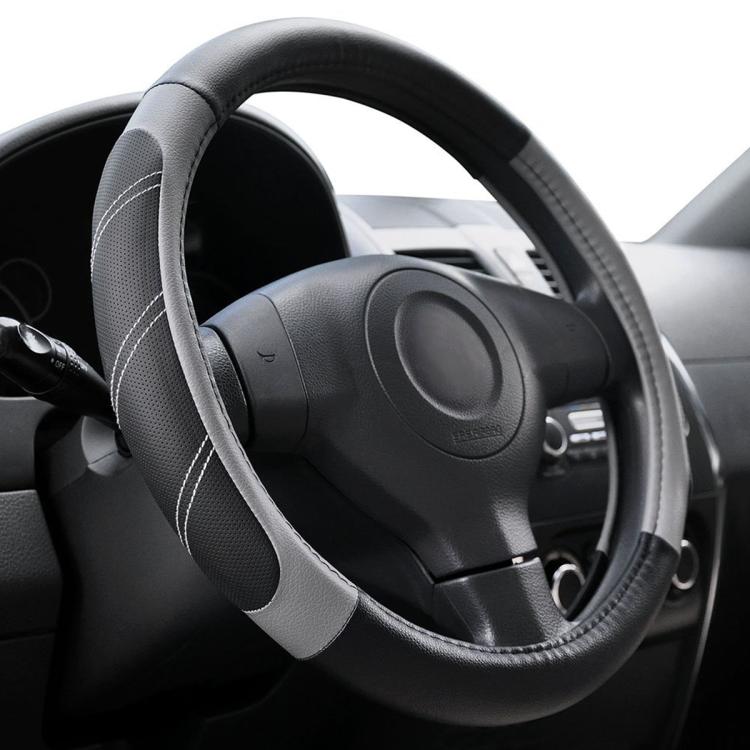 Car Faux Leather Steering Wheel Cover, Diameter: 38cm