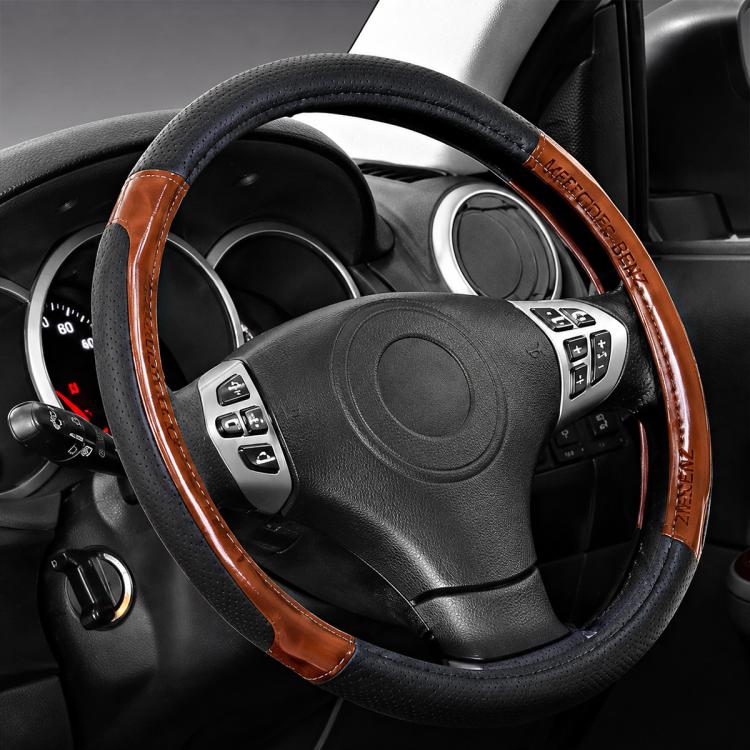Car Faux Leather Steering Wheel Cover, Diameter: 38cm