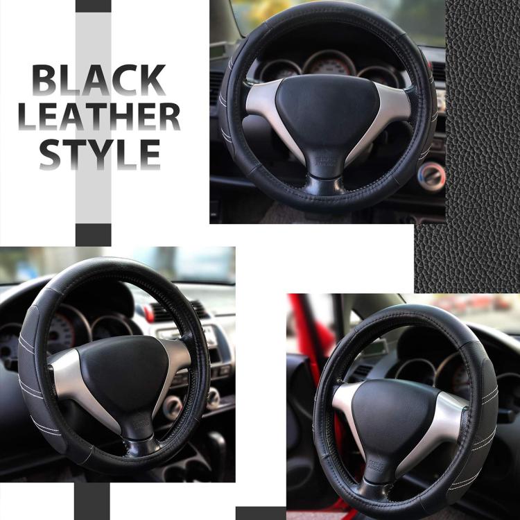 Car Faux Leather Steering Wheel Cover, Diameter: 38cm