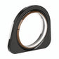 Tempered glass lens protector for front camera, black oval frame