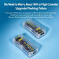 Transparent ELRS recovery dongle module pair with circuit boards under clear caps