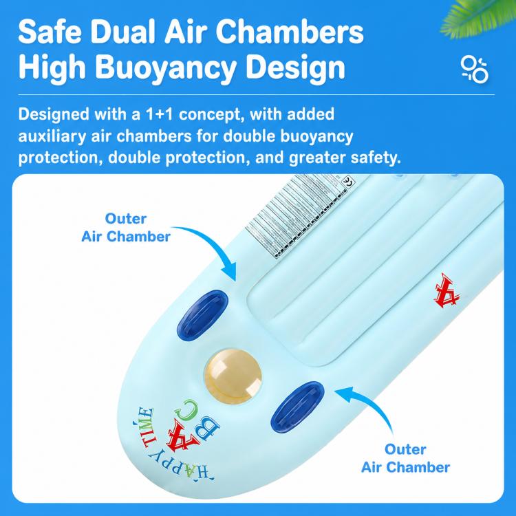 Outdoor Kids Dual Handles PVC Inflatable Surfboard