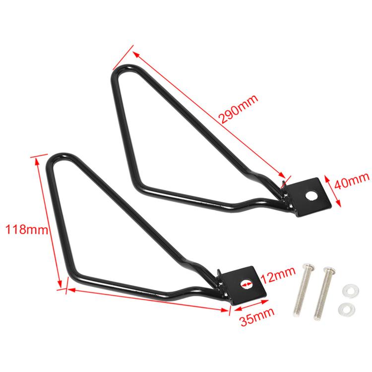 1 Pair Motorcycle Modified Universal Saddlebag Triangular Bracket Support