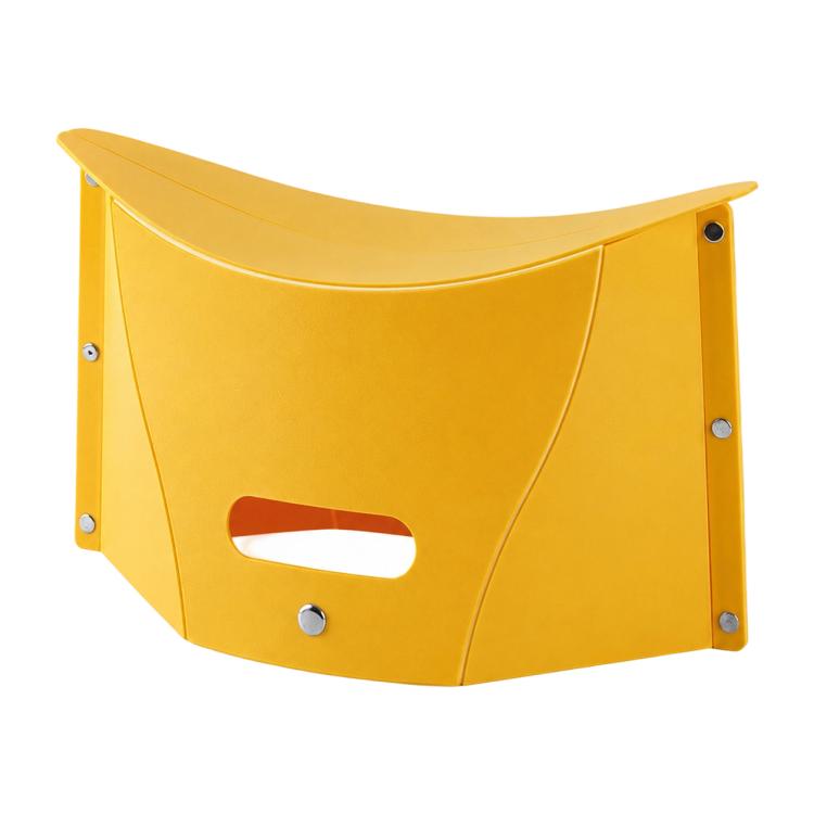 Portable Foldable PP Card Stool with Storage Basket