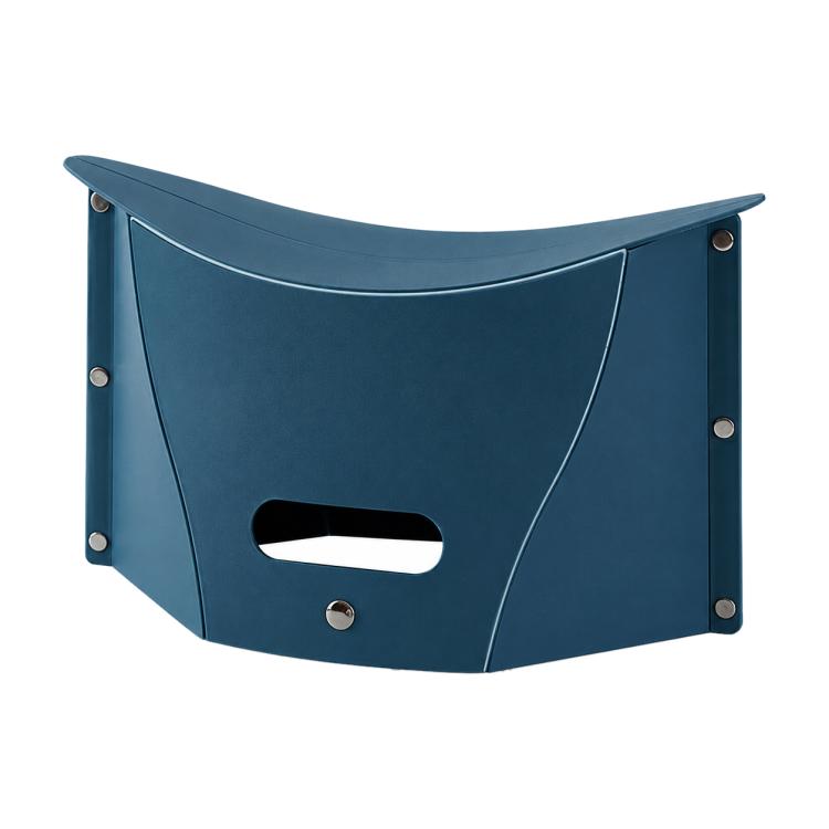Portable Foldable PP Card Stool with Storage Basket