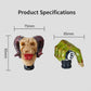Ram skull and green 8-style resin gear shift knobs with horned details