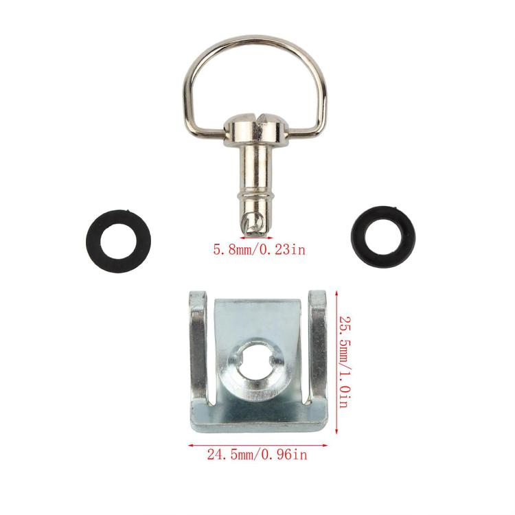 17mm Motorcycle Quick Release Screws FRP 1/4 D-ring Turn Race Fairing Fastener