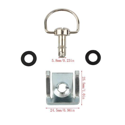 17mm Motorcycle Quick Release Screws FRP 1/4 D-ring Turn Race Fairing Fastener