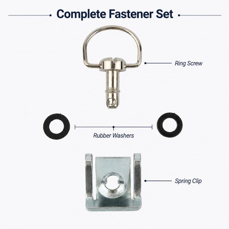 17mm Motorcycle Quick Release Screws FRP 1/4 D-ring Turn Race Fairing Fastener