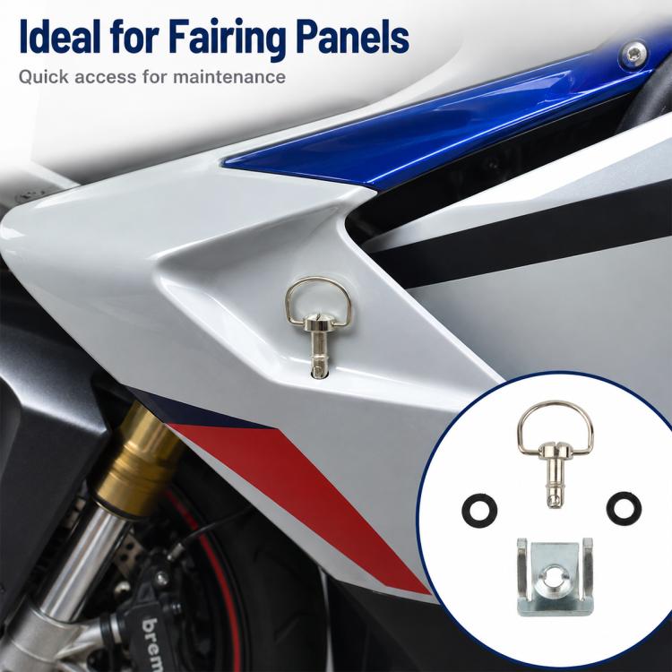 17mm Motorcycle Quick Release Screws FRP 1/4 D-ring Turn Race Fairing Fastener