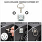 17mm Motorcycle Quick Release Screws FRP 1/4 D-ring Turn Race Fairing Fastener