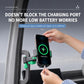 Anti-vibration truck phone holder with access for charging port, phone mounted securely