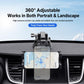 Car windshield suction mount holding a smartphone on a dual-arm holder