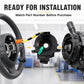 Steering wheel clock spring spiral cable with connector plugs for installation