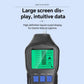 Digital brake fluid tester with backlit green LCD indicator bars and STOP/OK marks