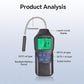 Brake fluid tester diagram showing gooseneck probe and liquid crystal display