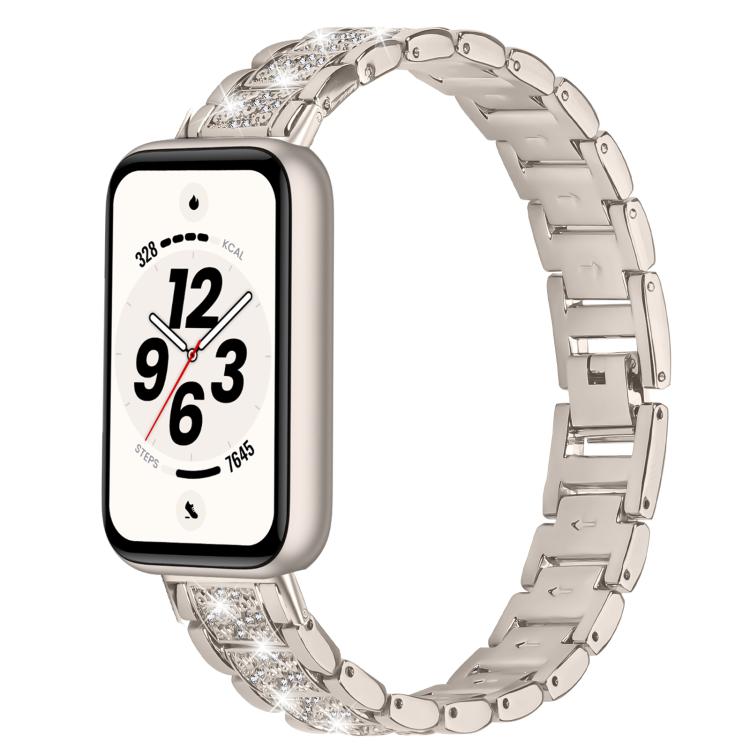Three Beads Metal Watch Band, For Honor Band 11 / Band 11 Pro