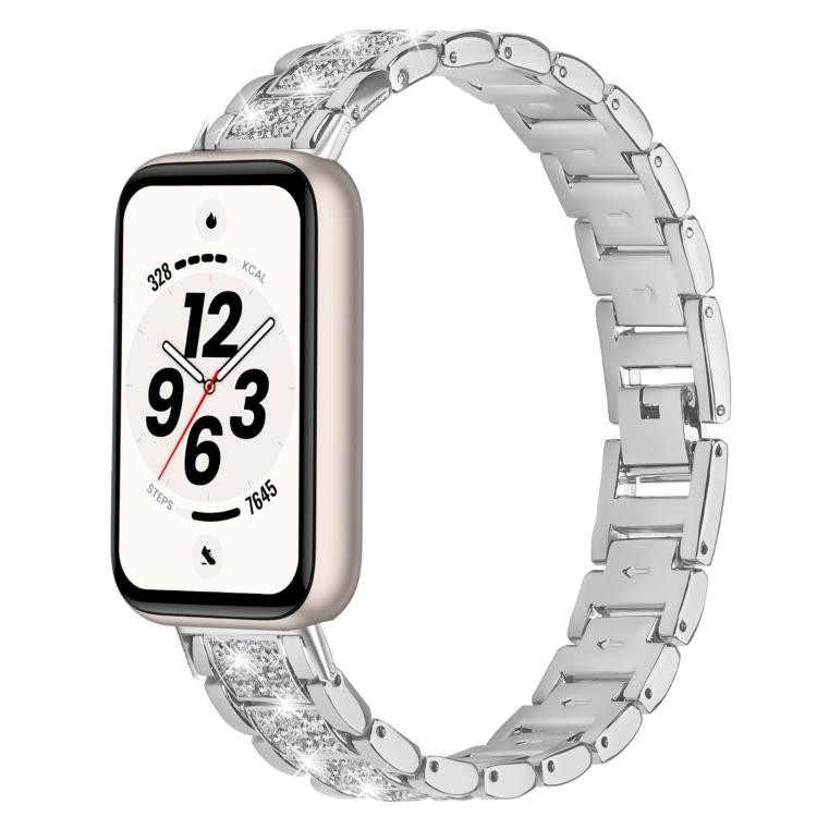 Three Beads Metal Watch Band, For Honor Band 11 / Band 11 Pro
