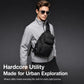 OZUKO Men 12L Large Capacity Multifunctional Outdoor Cycling Crossbody Chest Bag