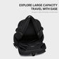 OZUKO Men Business Laptop Bag Large Capacity Techwear Commuter Backpack