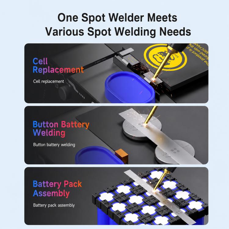 MECHANIC W09 1100A Handheld Miniature Faraday Capacitor Spot Welder, EU Plug, US Plug