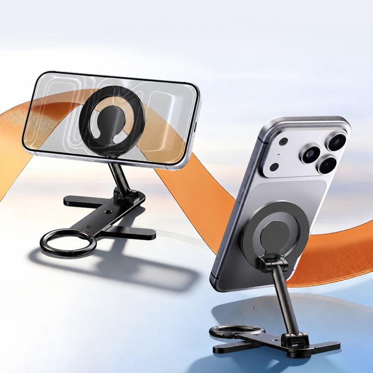D73-1 360 Degree Rotating Foldable Double-Sided Magnetic Phone Holder for All-Scene Use