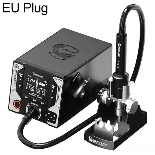 MECHANIC AIRNOVA 1200W Curve Temperature Control Hot Air Gun Desoldering Rework Station, EU Plug, US Plug