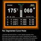 Temperature and airflow setting display for hot air rework station with curve mode