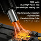 1200W hot air gun with flared stainless air outlet tube for uniform airflow